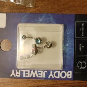 14G Crystal Belly Rings (3)